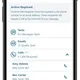 Showing texts and emails sent, and call that need to happen