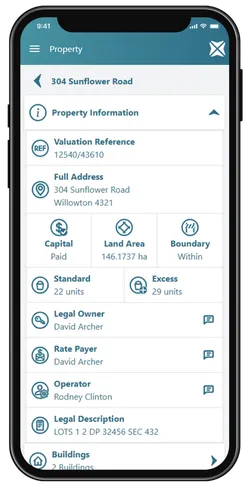 Showing the details of one property
